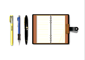 Pen and Pocketbook Vector