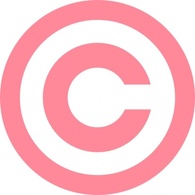 Pink Copyright clip art