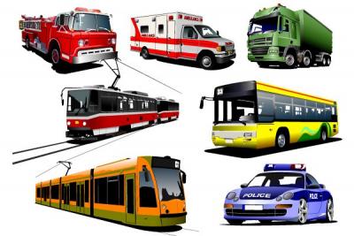 Public Transport Vector Vehicles