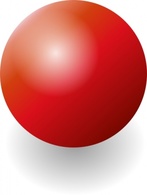 Red Shiney Ball clip art