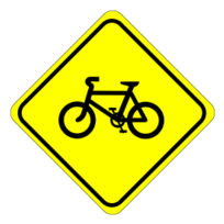 Roadsign watch for bicycles