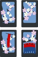 Sakura Card March Game Japanese Hanafuda