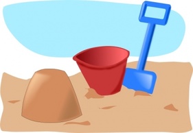 Sand Beach Cartoon Castle Bucket Shovel Sandcastle Addon Sandcastles