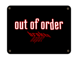 Schild out of order