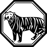 Sign Silhouette Wild Tiger Animal Mammal