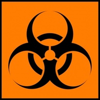 Sign Symbol Biohazard Orange Warning Hazard Caution