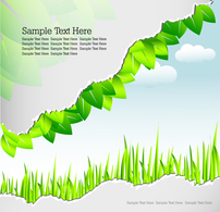 Stock template greenery and nature