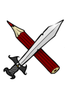 Sword and pencil