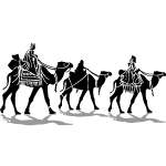Three Kings Vector Illustration