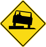 Uneven Surface Ahead Sign