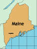 Vector Map Of Maine