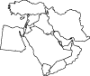 Vector Map Of Middle East