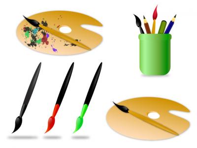 Vector Painting Accessories