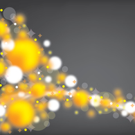 Yellow and white bubbles background