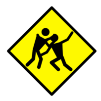 Zombie Warning Road Sign