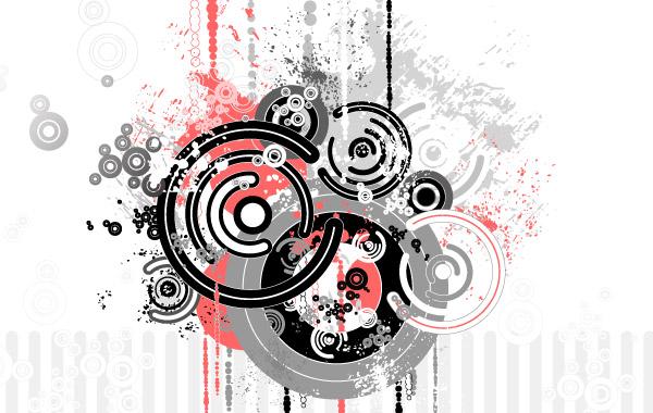 Trend Circle Vector Graphic
