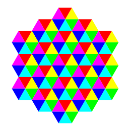 Triangle Tessellation 6 Color