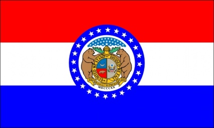 Us Missouri Flag clip art