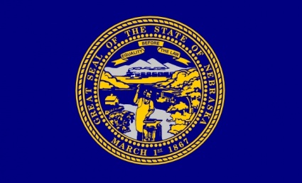 Us Nebraska Flag clip art