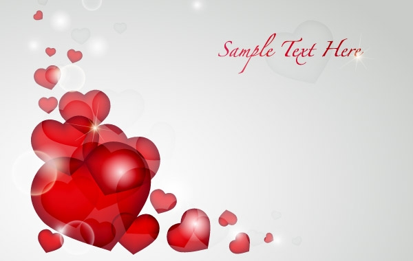 Valentines Day Heart Card Vector
