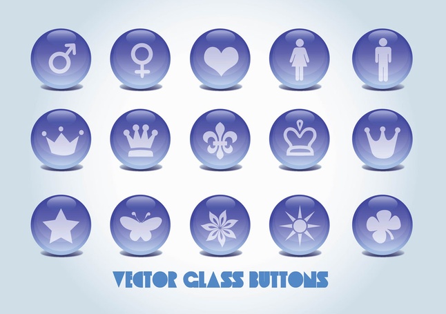 Vector Glass Buttons