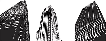 Vector of modern high-rise buildings