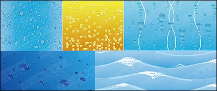Water-related vector background material