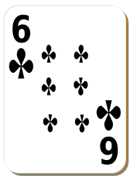 White deck: 6 of clubs