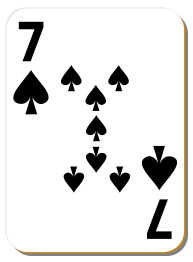 White deck: 7 of spades