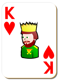 White deck: King of hearts