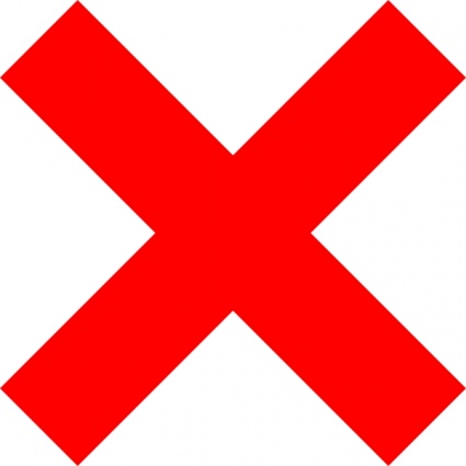 X Icon clip art