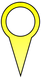 Yellow Map Pin