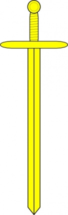 Yellow Sword clip art